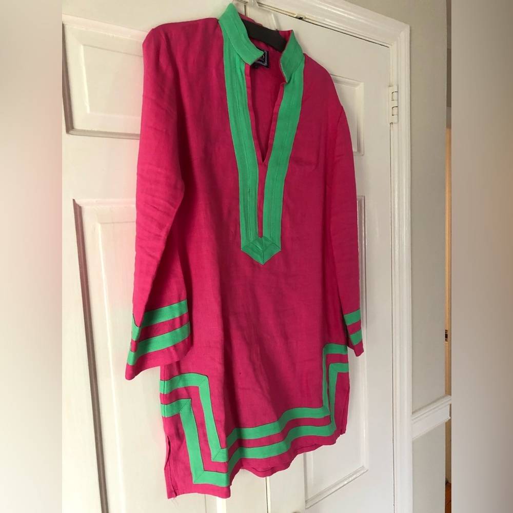 Linen Sable to Sable Tunic